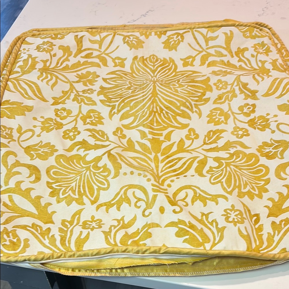 Custom-made 20 x 20 fortuny pillow cases
